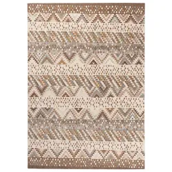 Kelim-Teppich Modern Kelim 200 x 290 cm Mischgewebe Braun