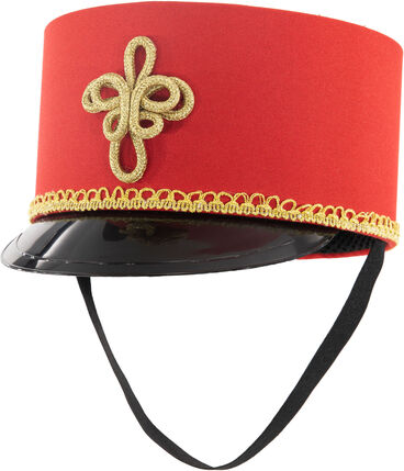 buttinette Funkenhut "Uniform", rot/gold