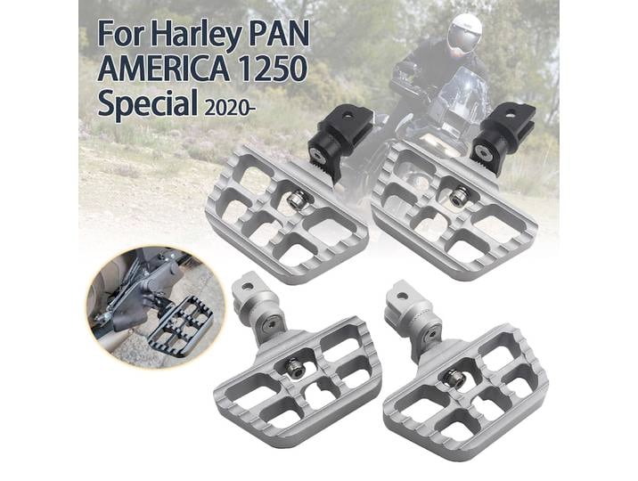 Repose-pieds avant larges et réglables antidérapants pour Harley Pan America 1250 1250S 2020-