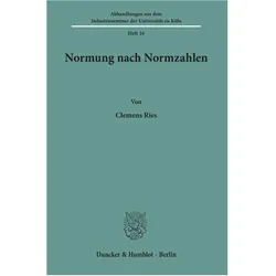 Normung nach Normzahlen., Fachbücher von Clemens Ries