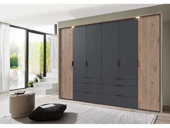 Passepartout 304cm Braun mit Beleuchtung Spanplatte, foliert