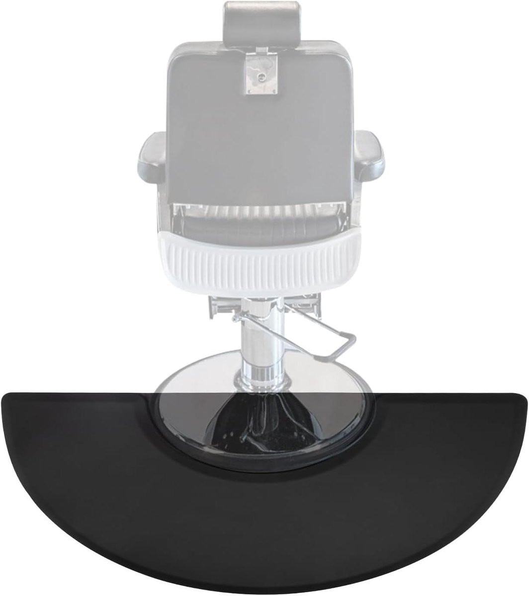 Salon Vloermat Kappersmat Zwart - 150 cm Diameter