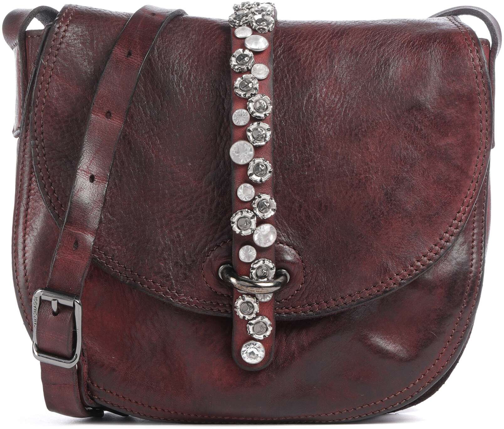 Campomaggi   Leer Crossbody tas   rood