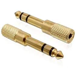 DeLOCK 65361 Kabeladapter 6.35 mm 3.5 mm Gold