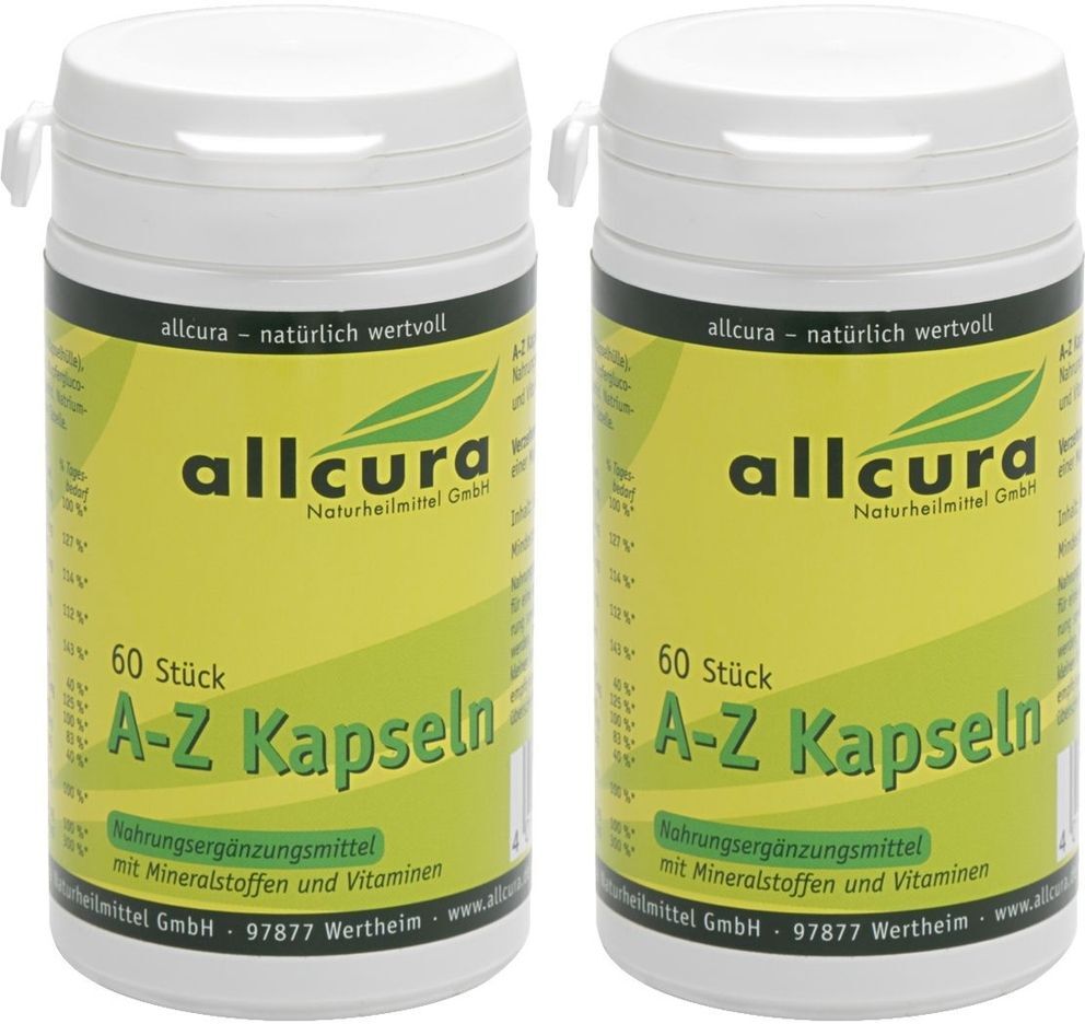 allcura A-Z Kapseln mit Mineralstoffen und Vitaminen 2x 2x60 St