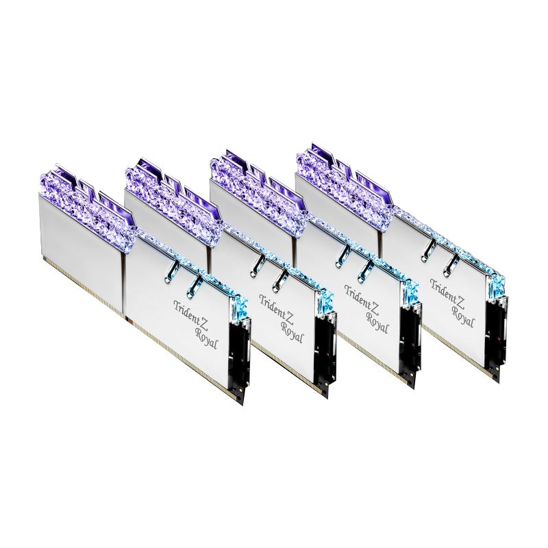 64GB G.Skill Trident Z Royal silber DDR4-3200 DIMM CL16 Quad Kit