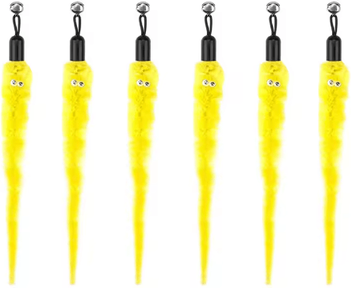 Inspire Picks Purr Parts Cat Toy Refill Set Feather, Mouse, Worm & Bell Replacement Accessories For Interactive Cat Toys th 7 yellow 100 Pcs