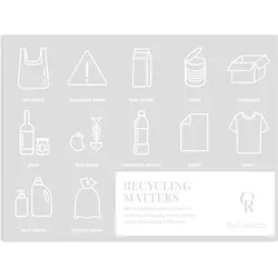 ReCollector Recycling Matters Aufkleber, weiß