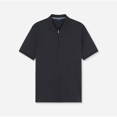 Poloshirt OLYMP "Casual", Herren, Gr. L, schwarz, Web, Obermaterial: 100% Baumwolle, regular fit normal, Shirts, regular fit