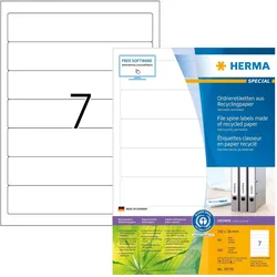 Herma, Ordner Zubehör, Recycling Ordneretiketten A4