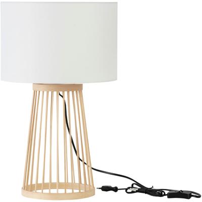 NOVA LUCE Tischleuchte "LOIS", beige (natur), 1, Ø 30cm H: 50cm, 1 Stk., Leuchten, Tischleuchte