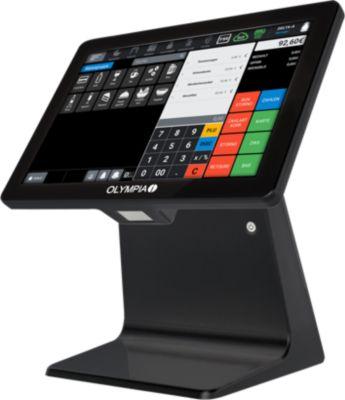 Registrierkasse Olympia TS10, Android 11, 100 Nutzer, 10,1″ Display, USB-A/LAN/Kassenladen-Port, ohne Schublade, schwarz