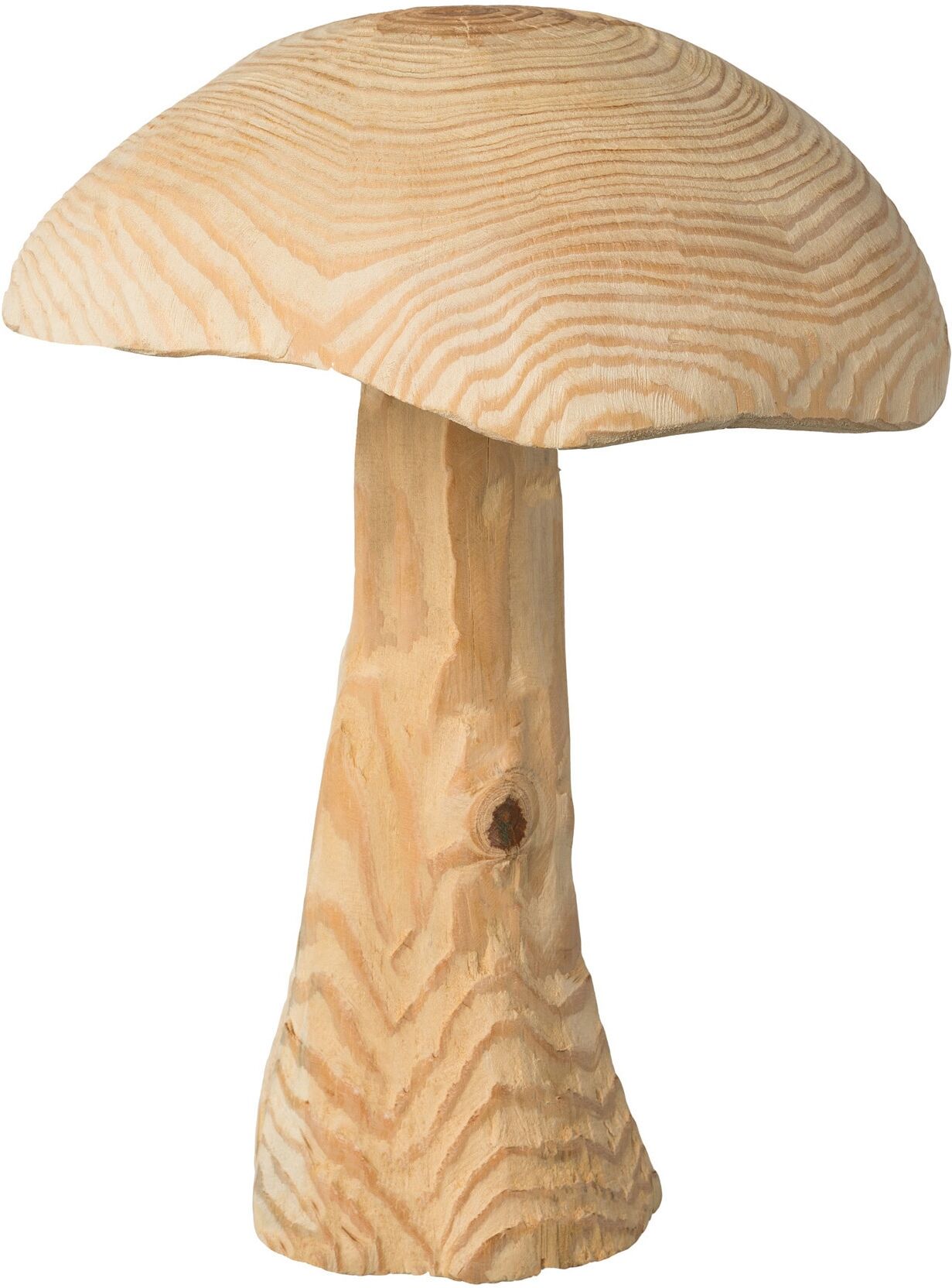 Dekoobjekt CREATIV DECO "Pilz, Weihnachtsdeko", beige (natur), H:38cm Ø:30cm, Massivholz, Dekofiguren, Dekoobjekt, aus Tannenholz gefertigt natur B/H/T: 38cm
