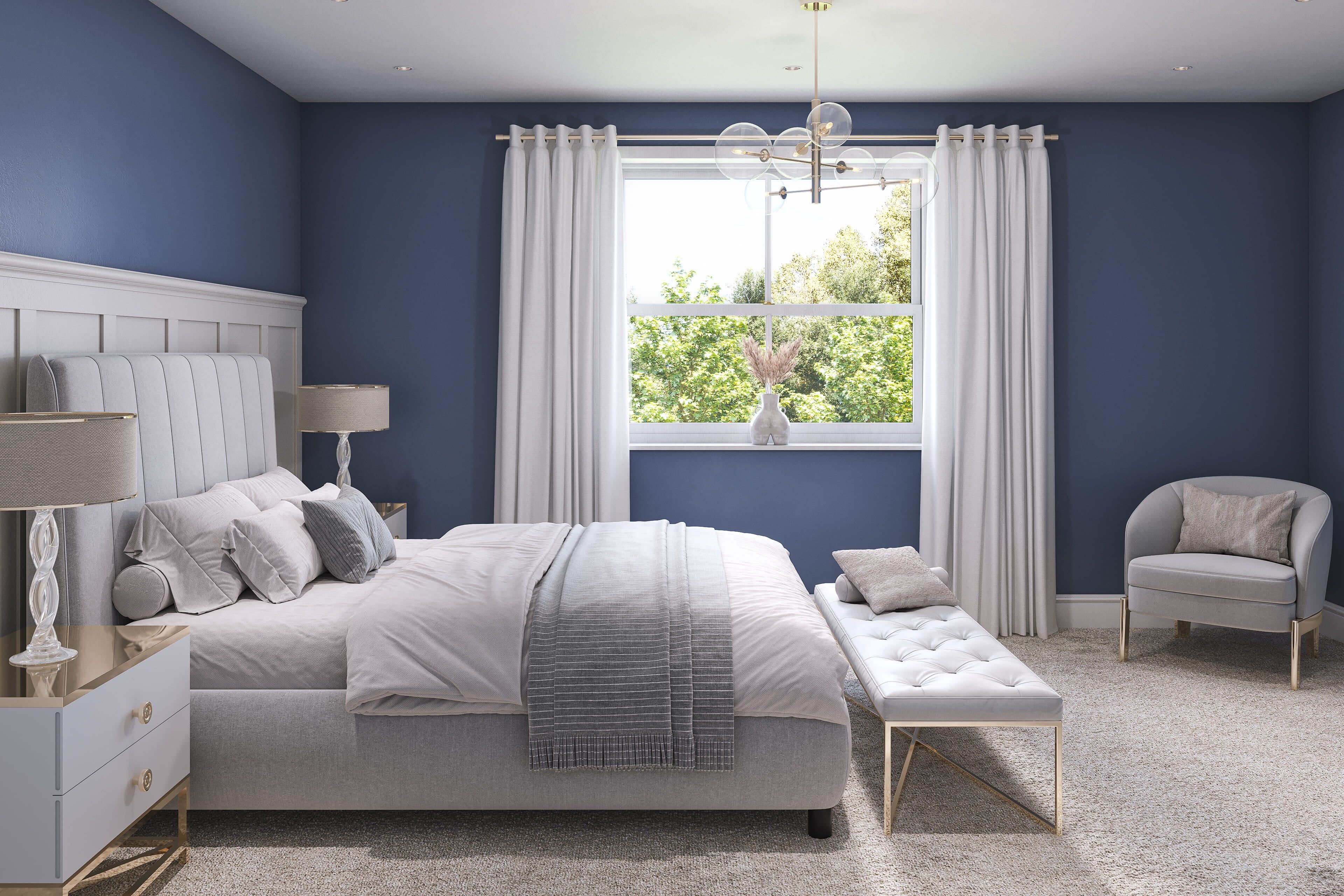 Hemway Peel and Stick Sample - Interior Paint - Juniper Blue