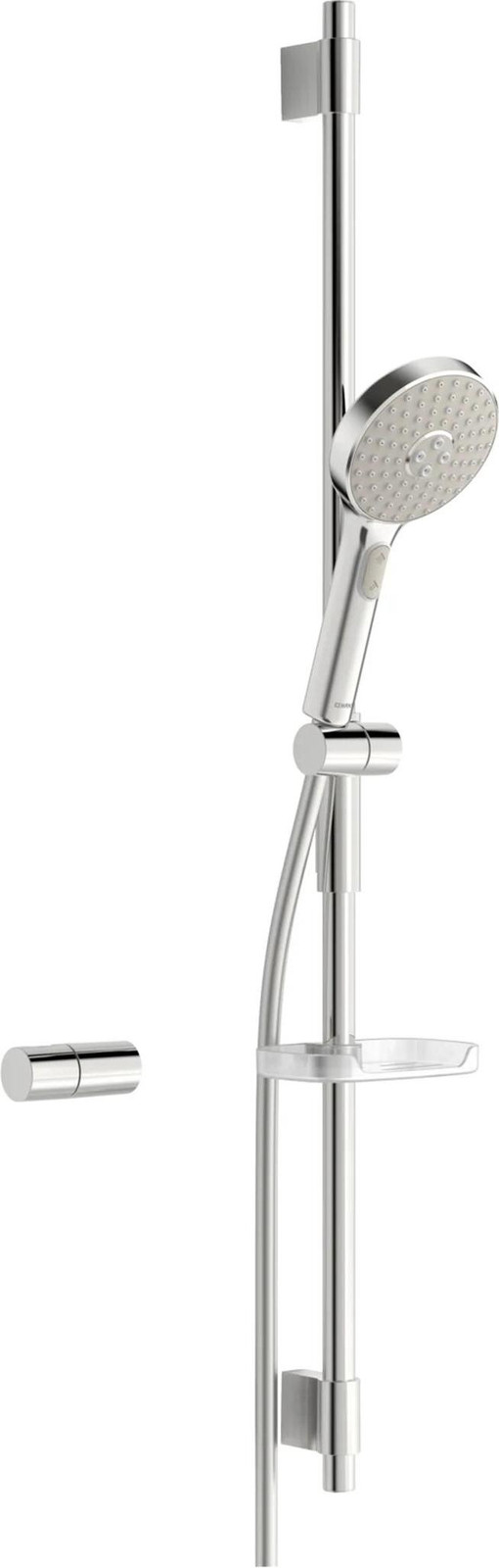 Hansa Wandstangset Hansaactivejet 8437 0130, Grijs/Chroom
