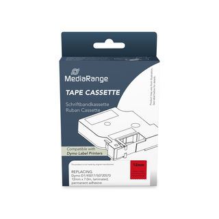MediaRange Schriftbandka. Dymo D1/45017/S0720570 12mmx7m sw
