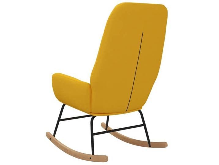 Chaise à bascule Jaune moutarde Tissu_2 ans garantie_21769