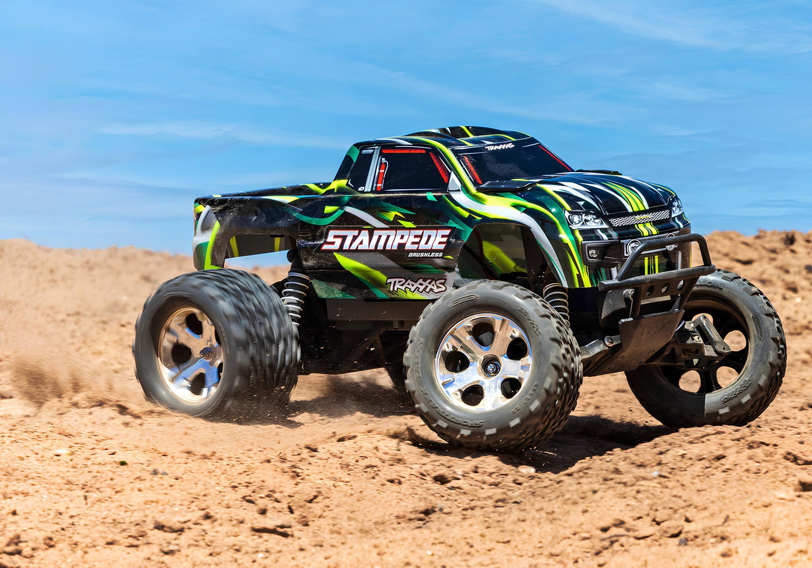 Traxxas Stampede 1:10 BL-2s kant-en-klaar model roze