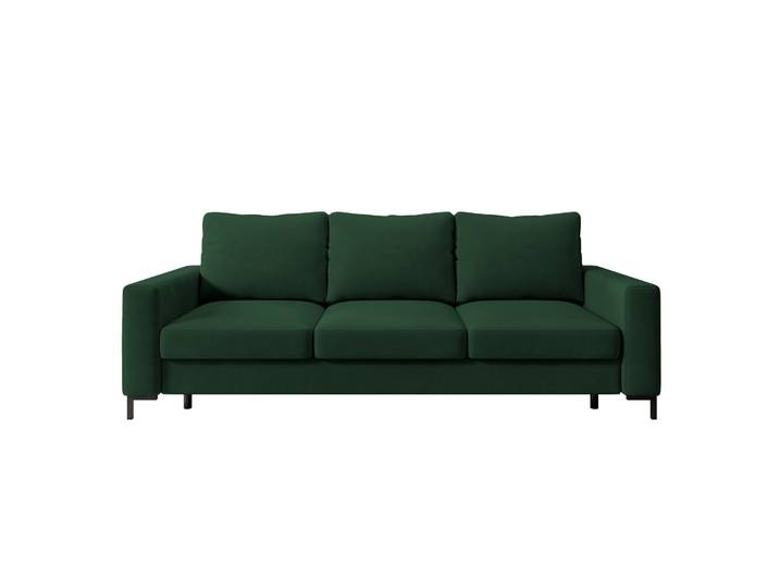 Dreisitziges Schlafsofa Mokpeo mit Stauraum, grün, pflegeleichter