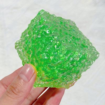 Friendly Fresh Finds Colorful Flow Patterned Squares Stress Reliever Fidget Toy Soft And Grainy Anxiety Relief Toy For Kids And Adults green