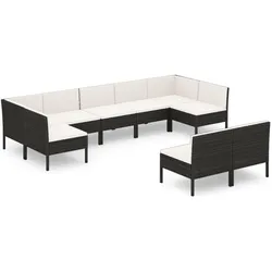 vidaXL, Gartenlounge, Azalea (2x Eckteil + 7x Mittelteil)