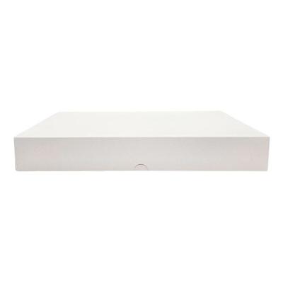 CROKUS Weiße, lackierte Kartonschachteln für Tabletts 42 x 28 cm (100 Stück)