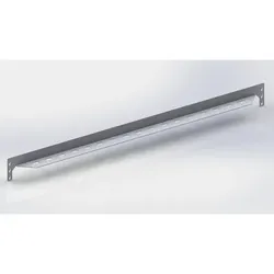 MS Längsriegel 1000mm RAL 7035 gelocht CLIP Multi-Stabil