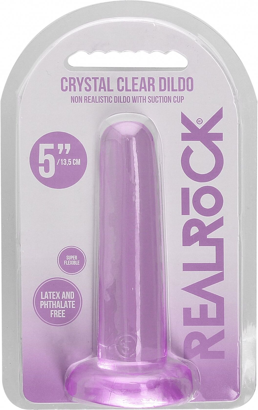 RealRock Dildo Jelly 13,5cm Suction Cup - Violet