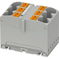 PHOE 1082387 - Verteilerblock PTFIX, 6X10/S, grau