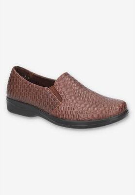 Women's Eternity Casual Flat by Easy Street in Tan Woven (Size 7 M)