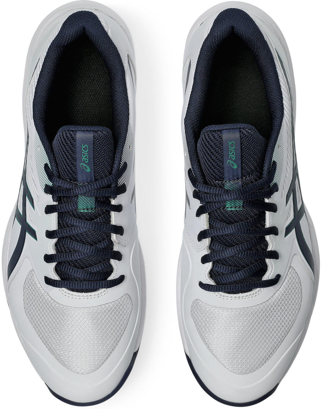 Tennisschuh ASICS "GAME FF", Herren, Gr. 46, weiß (weiß, midnight), Synthetik, Schuhe Tennisschuh, Multicourt-Schuh, Allcourt-Schuh