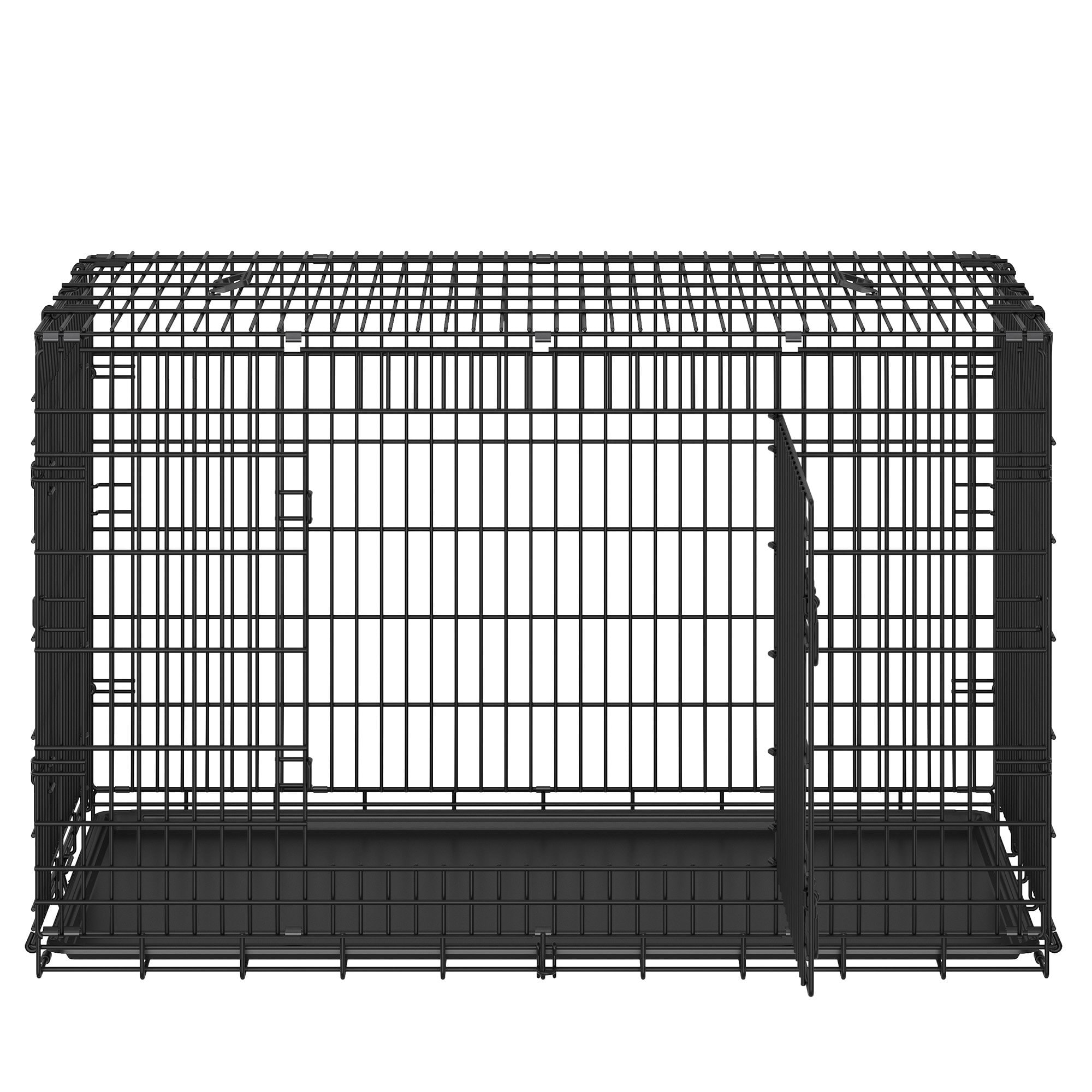 Feandrea Hundekäfig, Hundebox klappbar, mit 2 Türen PPDB35054B01