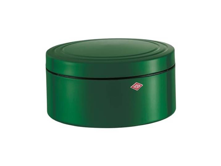 WESCO Gebäckdose Classic Line in der Farbe darkgreen, pulverbeschichtetes Stahlblech, 4 Liter Volumen, schließt dicht, Special Edition Weihnachten