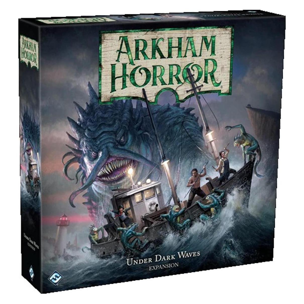 Enigma Arkham Horror Under Dark Waves -lisäosa (Englisch, 1 - 6 Spieler) (FAHB05)