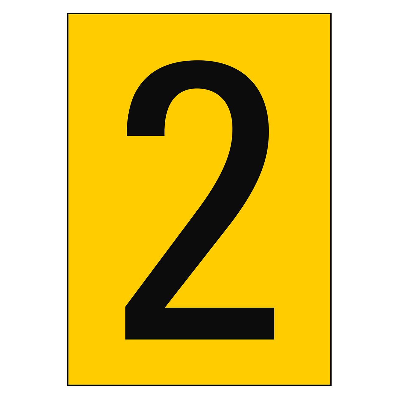 Brady A4-Etiketten mit Zahlen und Buchstaben (NL7541A4YL-2)