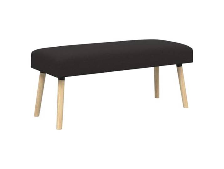 HKTMGDNG Bank Bouclé Schwarz 110x40x46 cm Sitzbank Polsterbank Flur Stilvolle Polsterbank mit weichem Bouclé-Stoff und stabilen Holzbeinen für Schlafzimmer Wohnzimmer Flur.