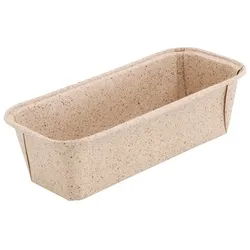 greenbox - Kakaopapier-Backformen 16 x 5,5 x 5 cm, rechteckig, braun, 675 St.