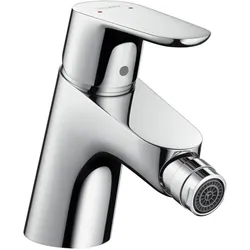 hansgrohe, Bidetarmatur, Focus Einhebel-Bidetmischer mit Zugstangen-Ablaufgarnitur