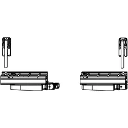 Maco, Drehkippbeschlag, SKB-S/SE Grundkarton Laufwagen, Schema A und C, 160 kg, links (455798)