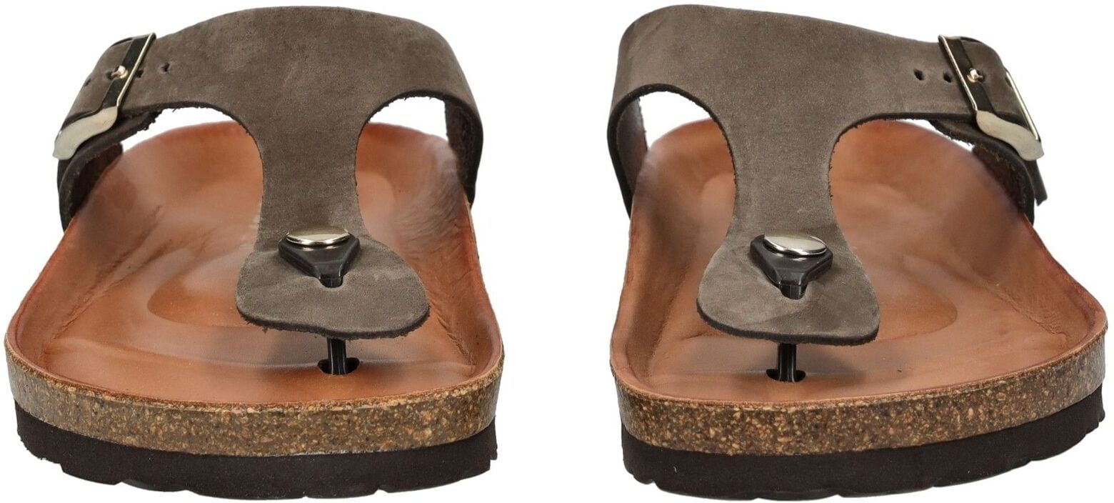 Zehentrenner ROHDE "Rohde Pantoletten Nubukleder", Damen, Gr. 36, Leder, braun (mocca), Nubukleder, Schuhe Zehentrenner