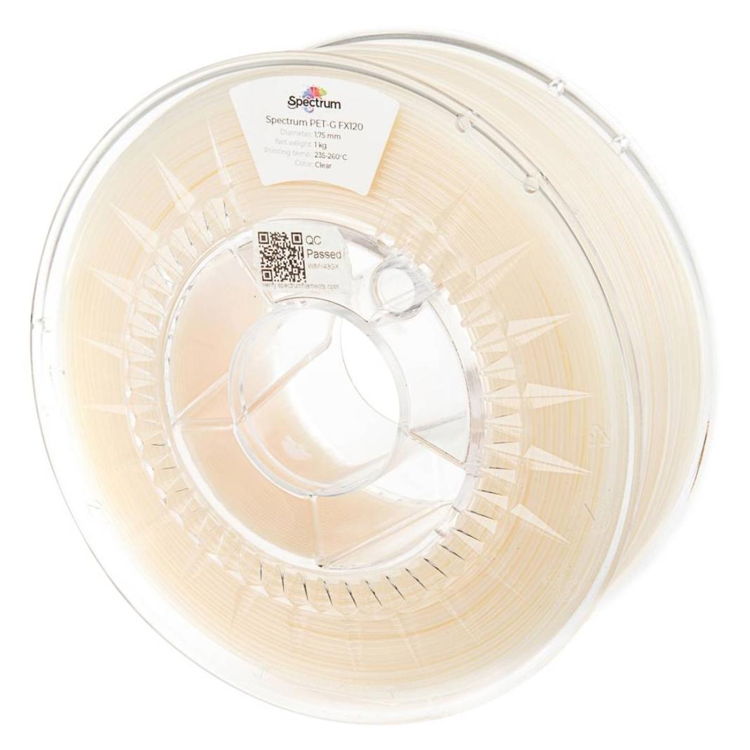 Spectrum Filaments 80415 PET-G FX120 Filament PETG hitzebeständig, flexibel, ger (PETG, 1000 g, 1.75 mm) (80415)