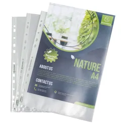 Exacompta Prospekthüllen Forever DIN A4 transparent genarbt 0,09 mm, 50 St.