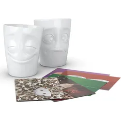 FIFTYEIGHT 350ml Becher - Vergnügt & Verdutzt weiß