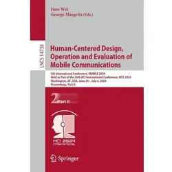 Human-Centered Design, Operation and Evaluation of Mobile Communications, Fachbücher