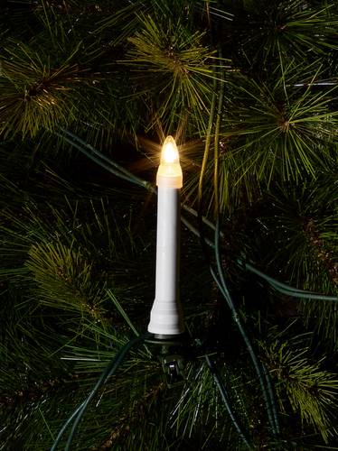 Konstsmide 1005-000 Weihnachtsbaum-Beleuchtung Kerze Außen netzbetrieben Anzahl Leuchtmittel 16 Glühlampe Klar Beleuchtete Länge