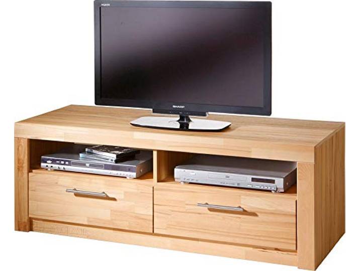 TV-Teil Fernseh Tisch Lowboard Rack Kernbuche teilmassiv geölt 3442-15