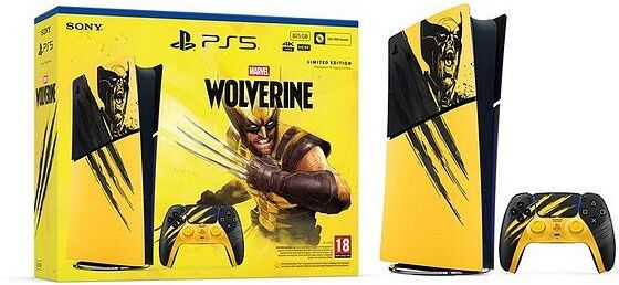 Sony PlayStation 5 Digital Edition 825GB - Marvel's Wolverine Battle Yellow Limited Edition Bundle