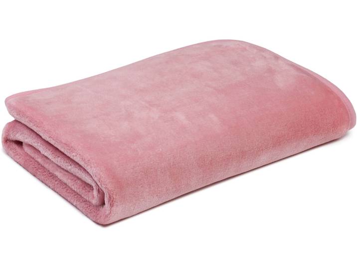 Kinderdecke GÖZZE Premium Cashmerefeeling , rosa (altrosa), B:75cm L:100cm, Polyester, Wohndecken, Kinderdecke, kuschelig warm