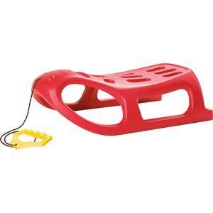 Prosperplast Schlitten Little Seal, rot, 86 cm, aus Kunststoff, mit Zugseil, bis 50 kg