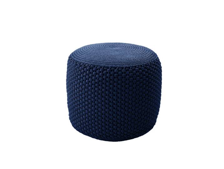 MEME DESIGN pouf pour extérieur BERENICE SMALL (Bleu - Tissu)
